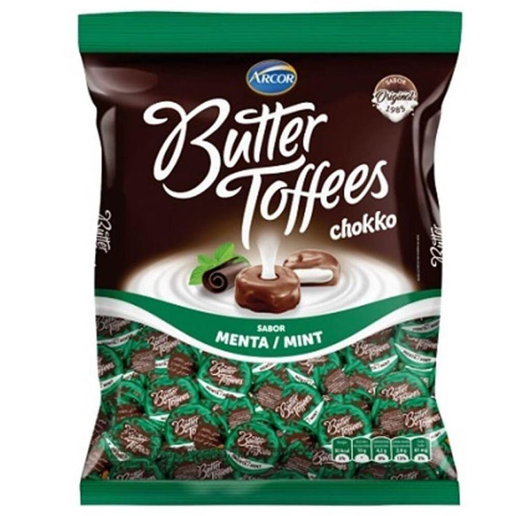 Arcor Butter Toffes Candies Caramel Mint Flavour 822g