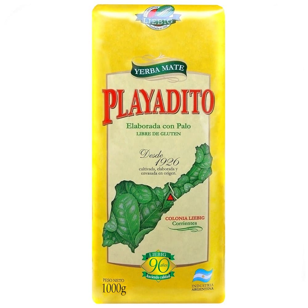 Playadito Yerba Mate Traditional Con Palo from Colonia Liebig (1 kg / 2.2 lb)