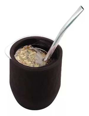 Mate With Spill-proof Lid + Straw - Mate con Sistema Antivuelco + Bombilla