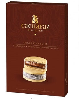 Alfajores "Cachafaz" Cornstarch with Grated Coconut 6u 456g / 1lb