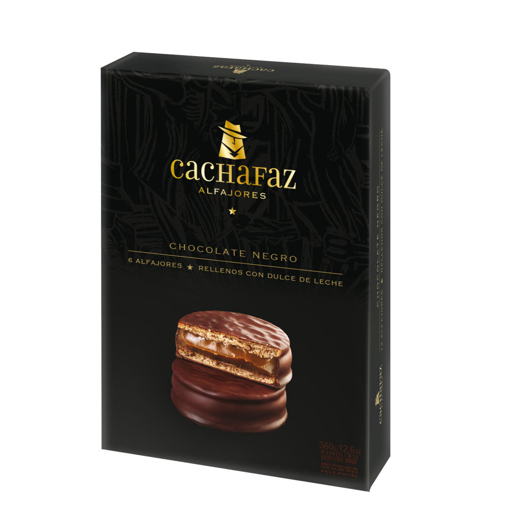 Alfajor "Cachafaz" Chocolate 6u 360g / 0.79lb