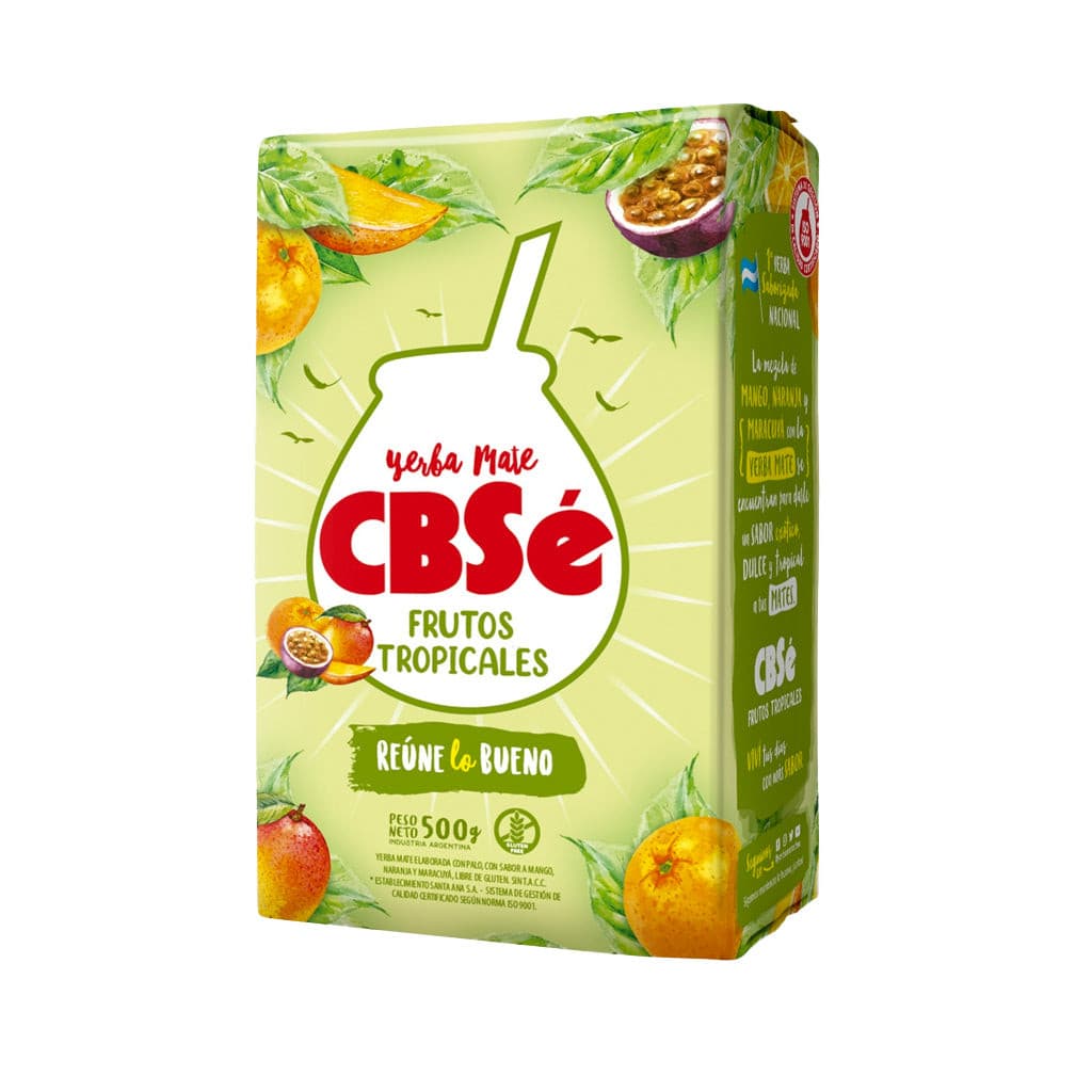 CBSÉ Yerba Mate Frutos Tropicales Tropical Fruits, 500 g / 1.1 lb