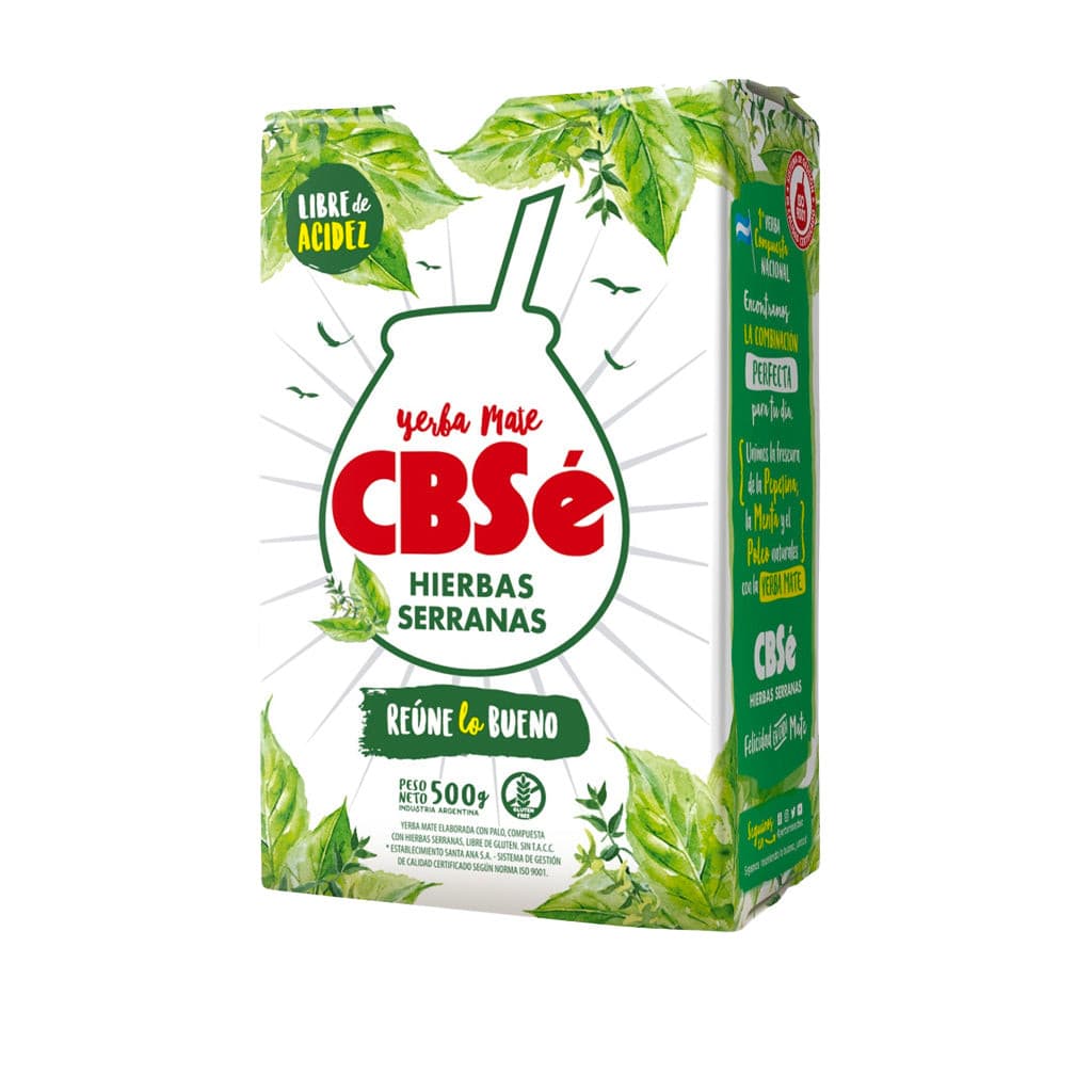 CBSé Yerba Mate Hierbas Serranas 500 g / 1.1 lb