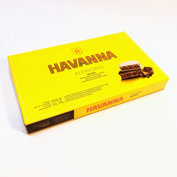 Alfajores "Havanna" Mix Chocolate and Sugar Coated 12u 612g / 1.34lb