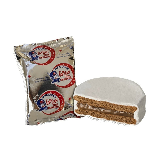 Alfajor "Capitán del Espacio" White Sugar Coated 1u 40g / 00.08lb