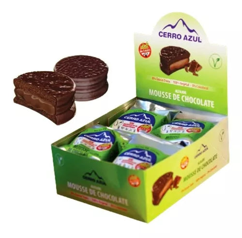 Vegan Alfajor - Chocolate Mousse By Cerro Azul x12 Units