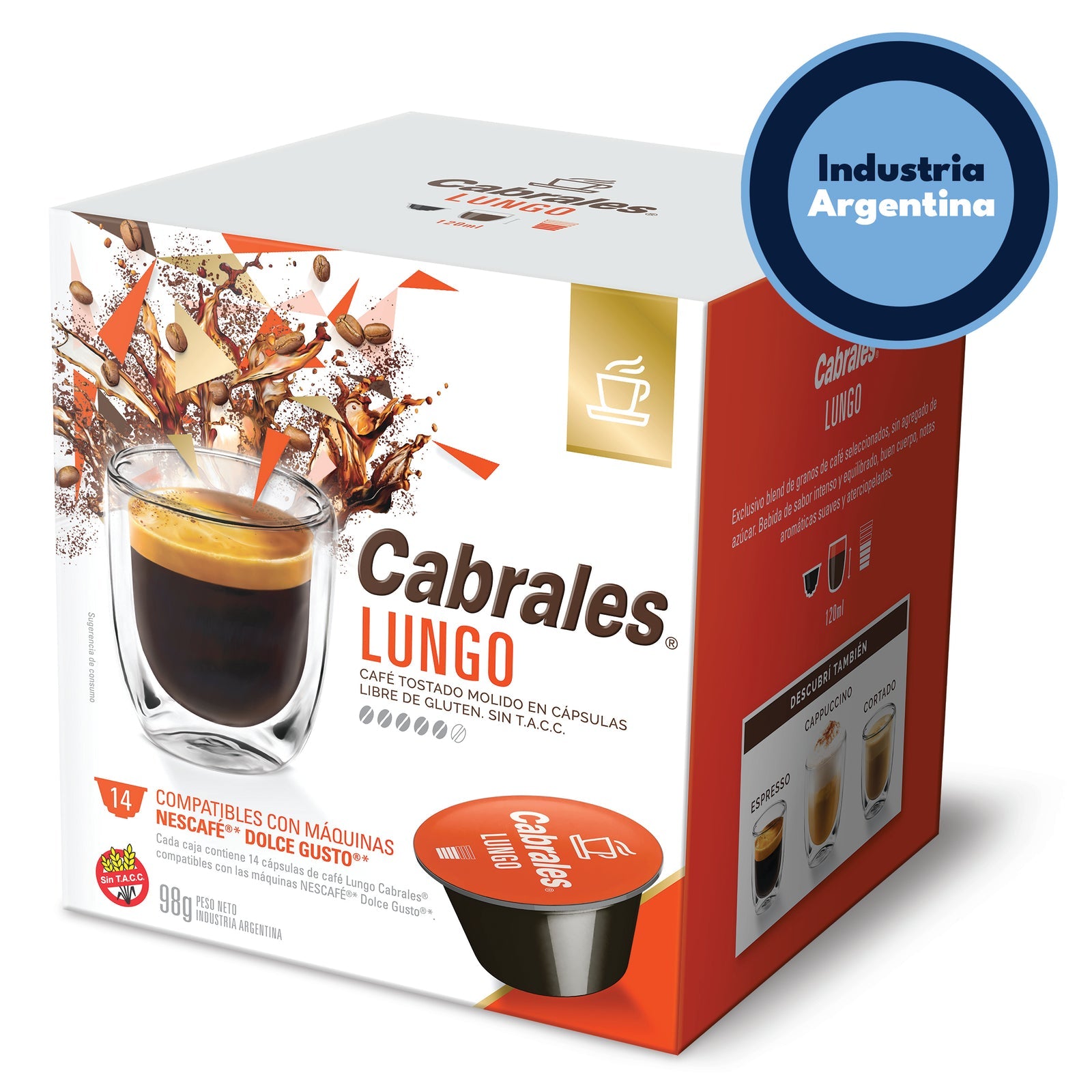 Cabrales Lungo Coffee Capsules 84g