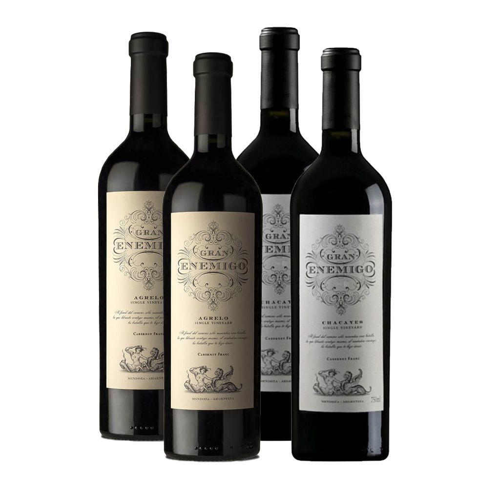 Gran Enemigo Agrelo & Chacayes Cabernet Franc Mix 750 ml (box of 4 bottles)