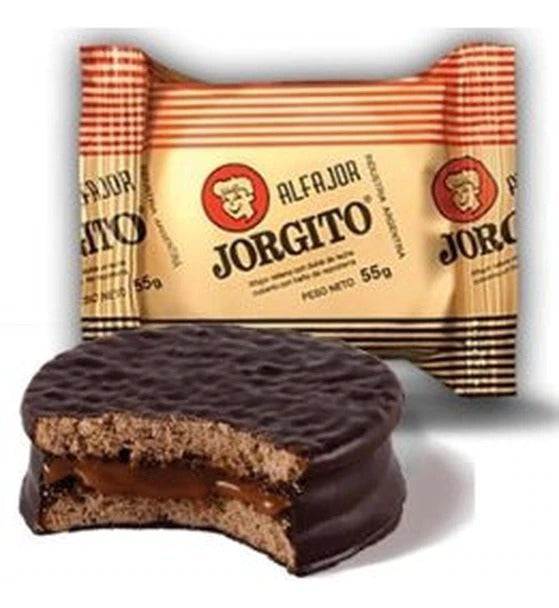 Alfajor "Jorgito" Filled with Milk Caramel and Chocolate Coating 1u 55g / 0.12lb