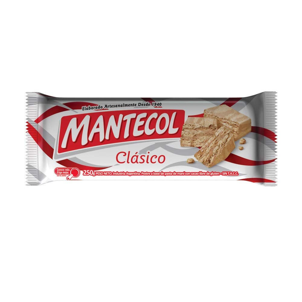 Mantecol Classic Flavor Semi-Soft Peanut Butter Nougat 250 g / 8.82 oz