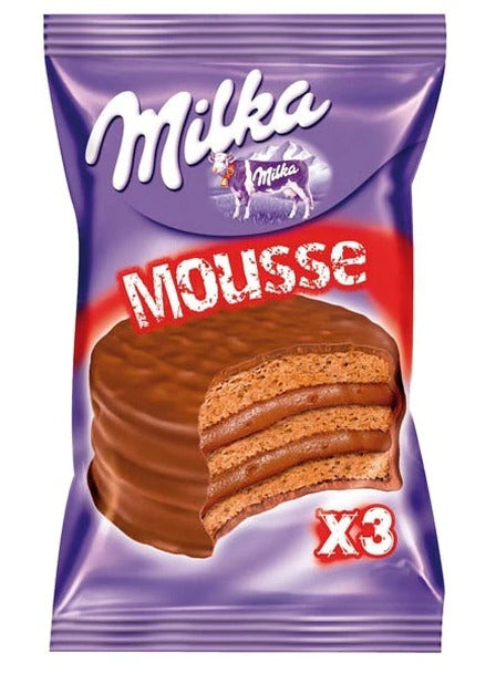 Alfajores "Milka" Triple Cookie with Chocolate Mousse 1u 55g / 0.12lb