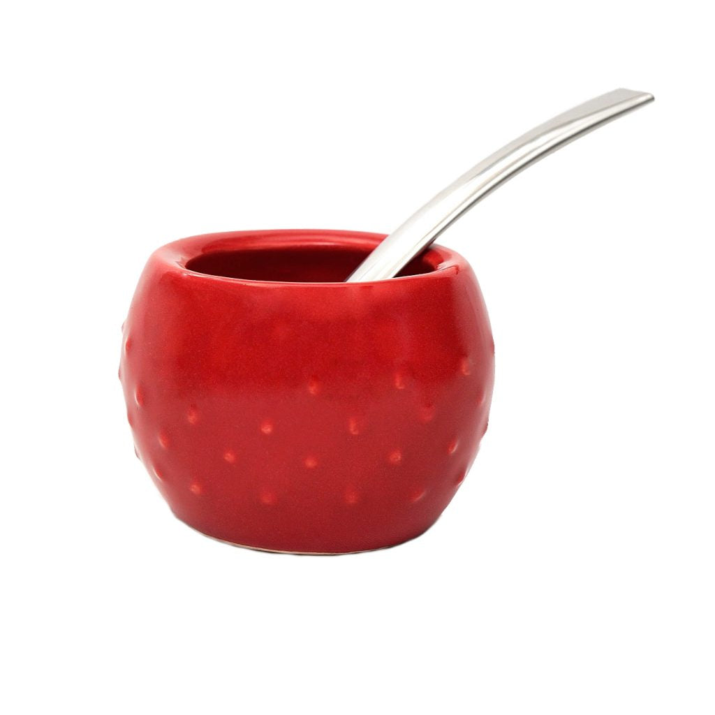 Mate & Co Premium Mate Set - Spicy Choco with Red Ceramic Mate