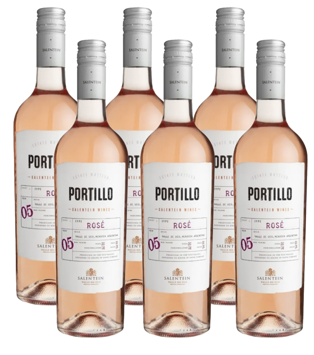 Portillo Rose Malbec 750 ml (box of 6 bottles)