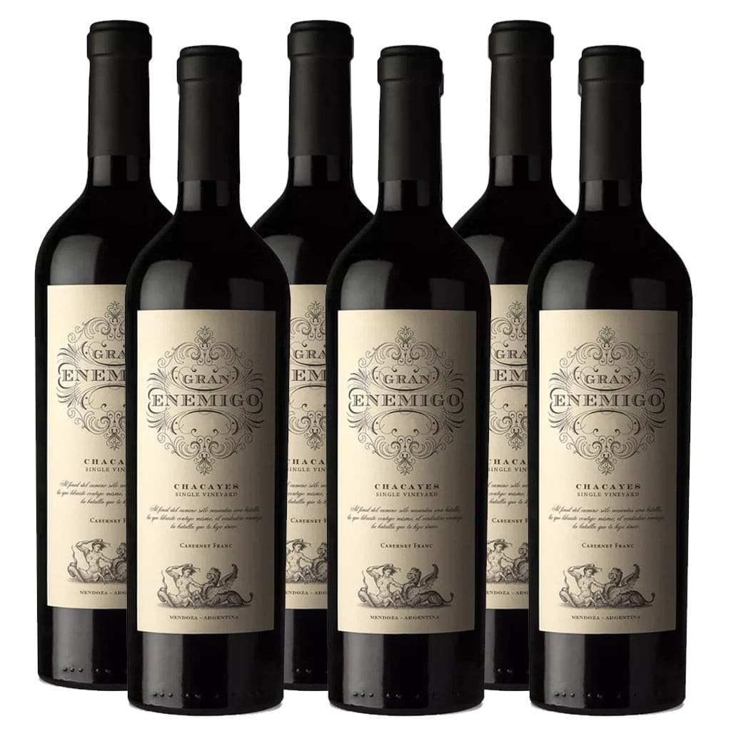 Gran Enemigo Chacayes Cabernet Franc 750 ml (box of 6 bottles)