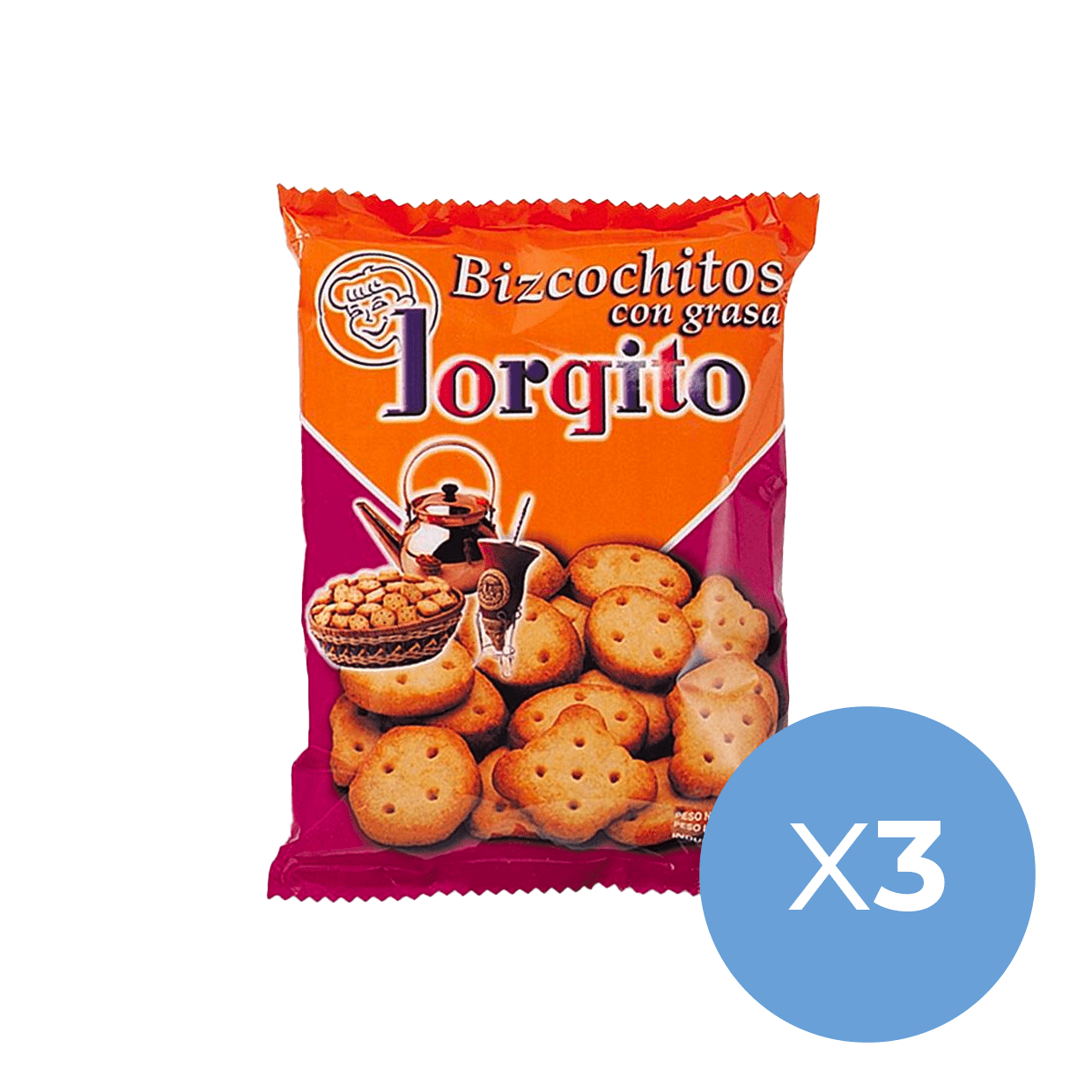 Jorgito Classic Flour Biscuits x3