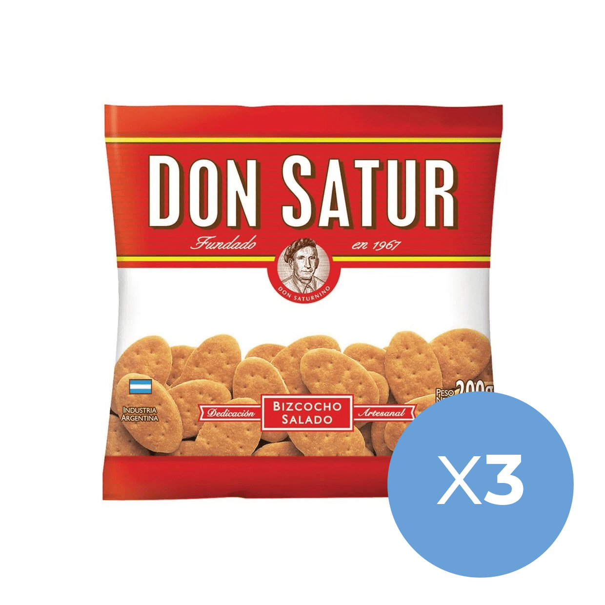 Don Satur Classic Biscuits x3