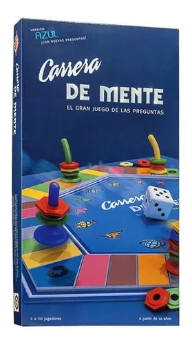 Carrera de Mente Blue Version Questions and Answers Board Game by Ruibal