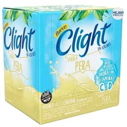 Clight Powdered Juice Pear Flavor Sugar Free (box of 20) 160 g / 5.6 oz