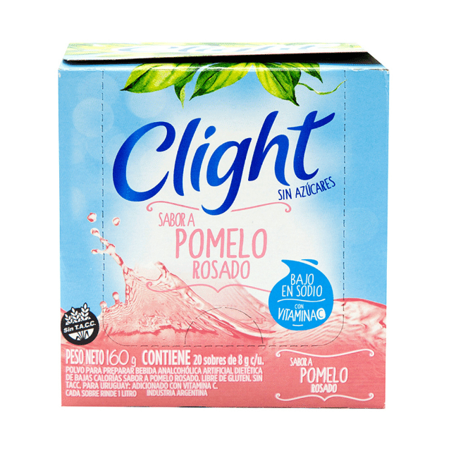 Clight Powdered Juice Pink Grapefruit Flavor Sugar Free (box of 20) 160 g / 5.6 oz