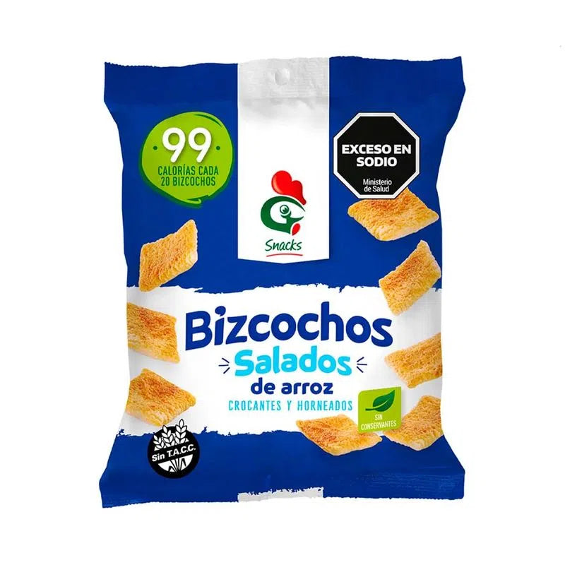 Gallo Snacks Salty Rice Cookies 50 g / 1.7 oz