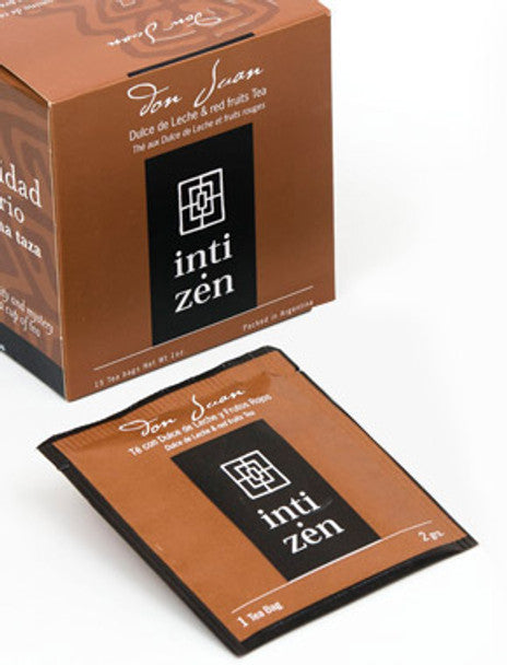 Inti Zen Don Juan - Assam Black Chai, Dulce de Leche & Red Berries (box of 15 tea bags)