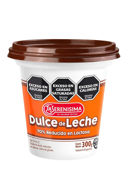 La Serenisima Dulce de Leche 70% Reduced Lactose Gluten Free 300 g / 10.5 oz