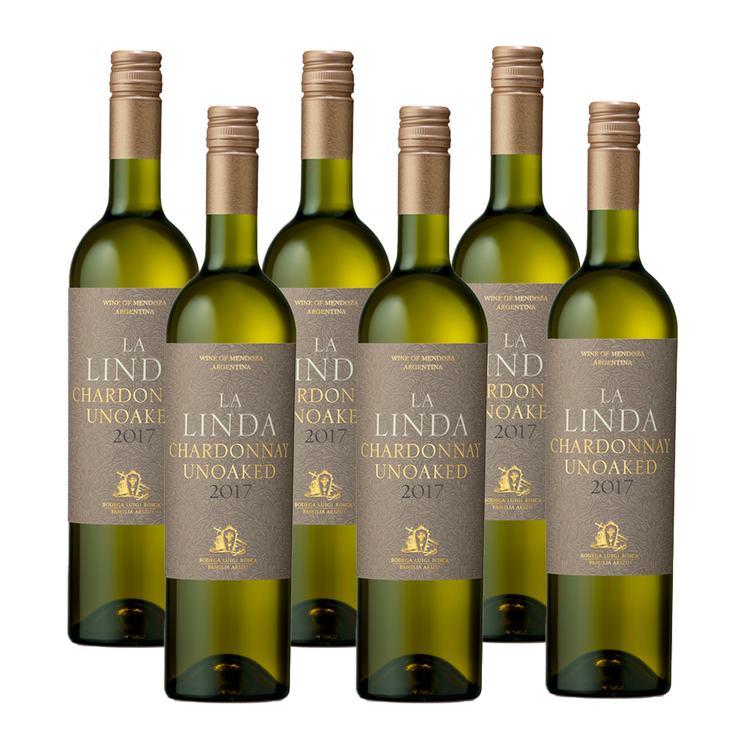 La Linda Chardonnay Unoaked 750 ml (box of 6 Bottles)