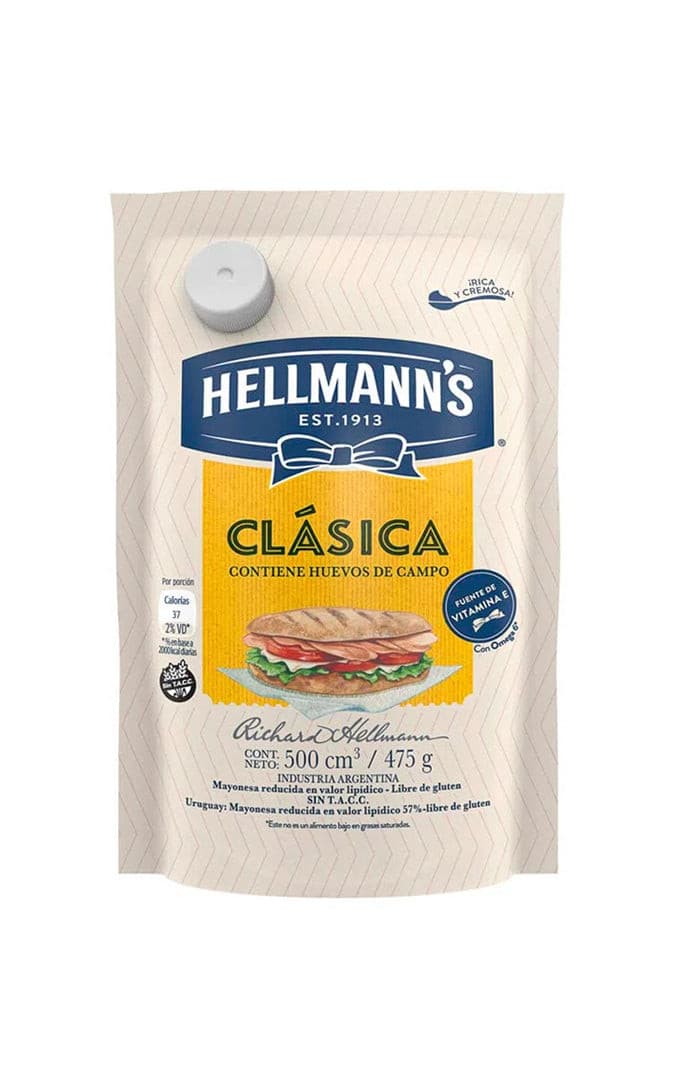 Mayonesa Hellmanns Clasica X475g