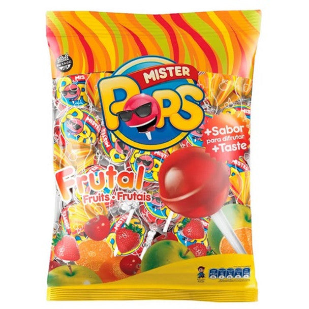 Arcor Mister Pops Sour Lollypops Assorted Flavors Pack of 50 630 g / 22.22 oz