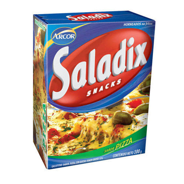 Saladix Pizza Cheese Snacks, Baked Not Fried, 100 g / 3.5 oz