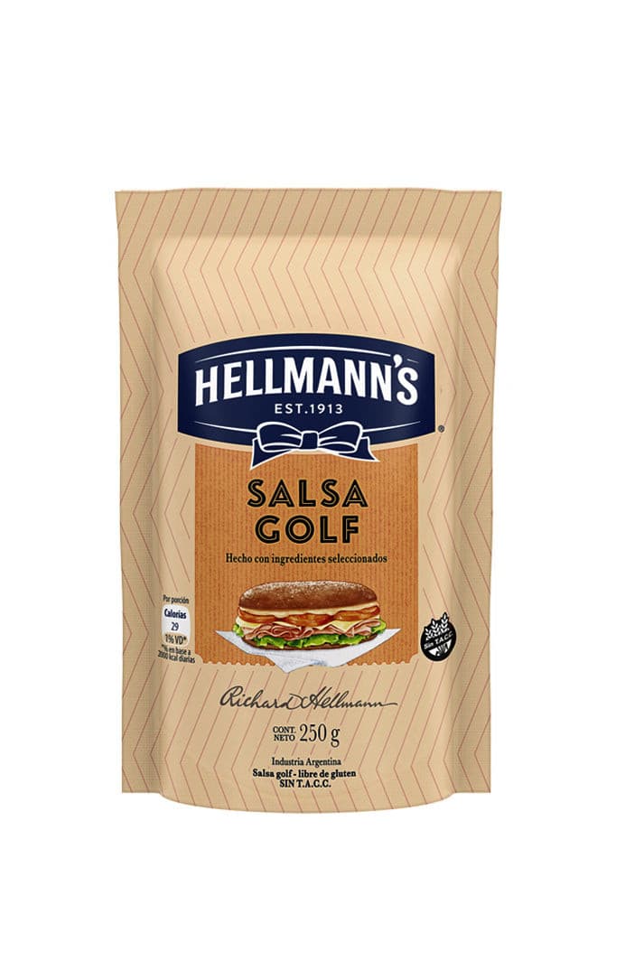 Salsa Golf Hellmanns Sin Tacc X250gr