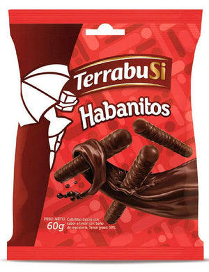 Terrabusi Mini Habanitos Small Biscuits Chocolate Coated 60 g / 2.1 oz