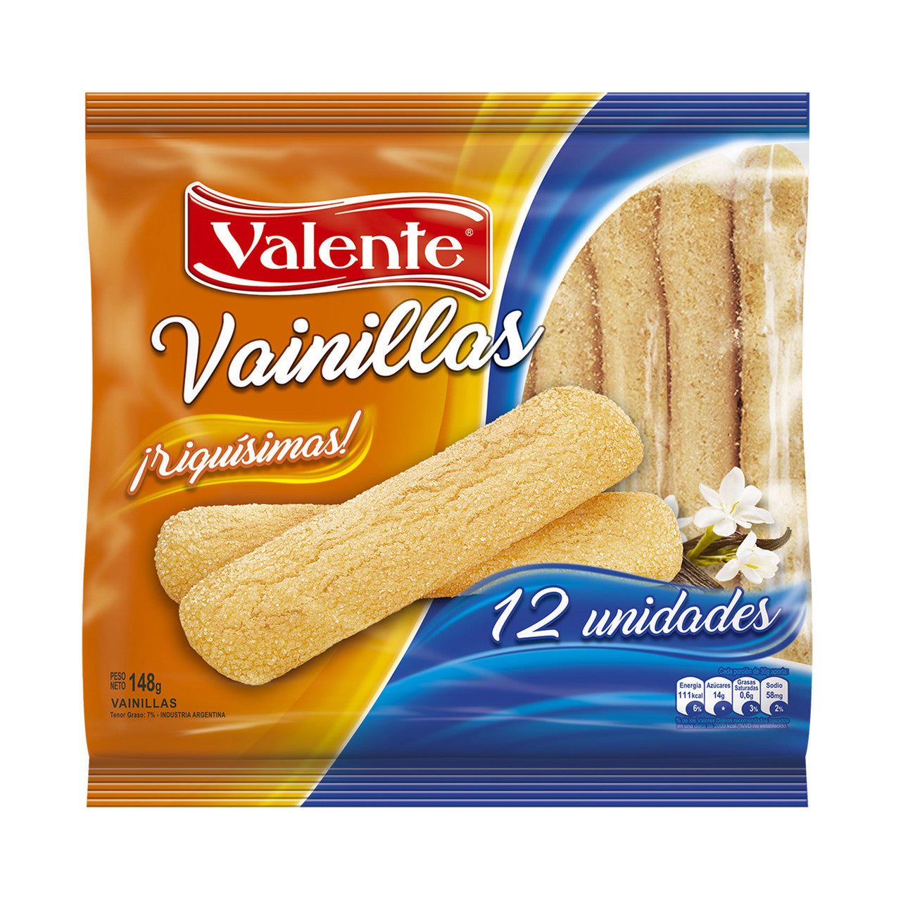 Valente Vainillas Sprinkled Sugar Cookies Vanilla Flavor 450 g / 15.87 oz (pack of 3)