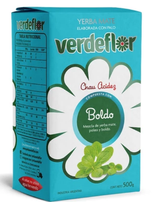 Verdeflor Yerba Mate with Boldo  500 g / 1.1 lb