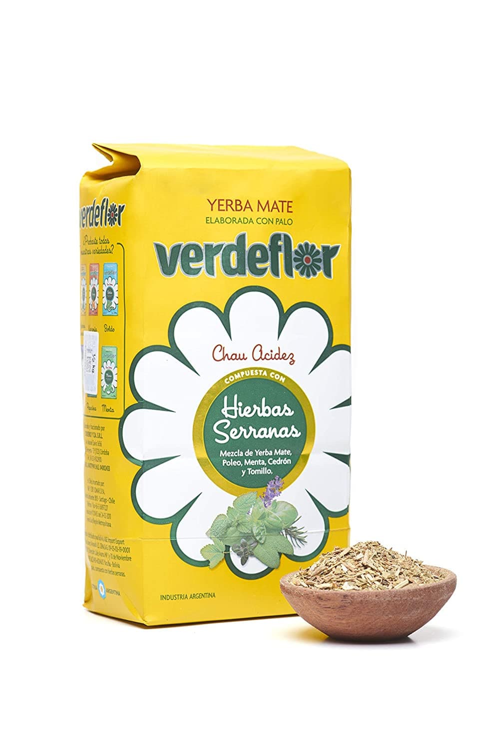 Yerba Mate Verdeflor Hierbas Serranas 500 g / 1.1Lb